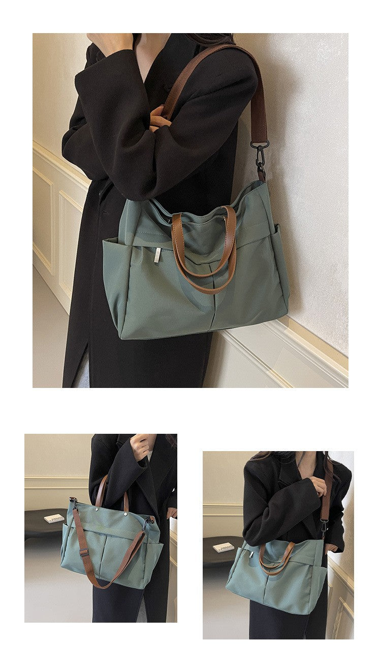 Multi Functional Tote Bag: Durable Nylon Work & Daily Shoulder Purse, Large Capacity Handbag Crossbody Bags for Women Daily Use