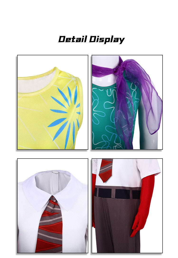 Anime Movie Inside out 2 Joy Cospaly Costume Envy Anxiety Ennui Cos Outfits For Adult Kids Halloween Stage Performance Costume