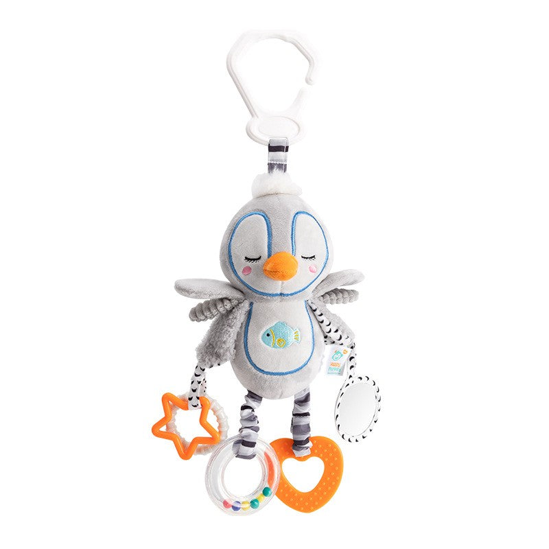Chocalhos de Bebê Móbiles Desenho Animado Sino Animal Brinquedo Crianças Educação Precoce Desenvolvimento Sensorial Aperto de Mão Coelho Pinguim Chocalhos Brinquedos Presente