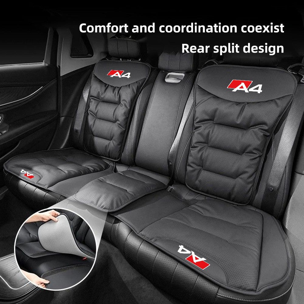 Leather Car Seat Cover Universal Four Seasons Car Front/Rear Seat Cushion for  Audi A1 A3 A4 A5 A6 A7 A8 Car Chair Protector Pad