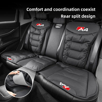 Leather Car Seat Cover Universal Four Seasons Car Front/Rear Seat Cushion for  Audi A1 A3 A4 A5 A6 A7 A8 Car Chair Protector Pad