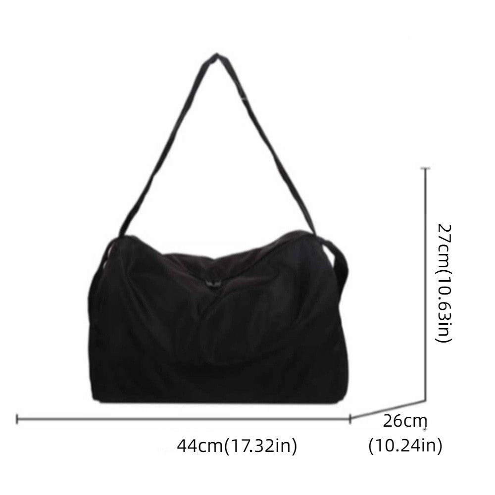 Nylon Yoga Training Bag Large Capacity Solid Color Sports Fitness Bags Portable Multifunctional Travel Tote Bag Outdoor