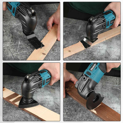 Cortador de acabamento Makita 18V: 6 configurações de marcha, bateria Li-Ion 18/20V, 340-326mm de comprimento, multiuso para serrar, cortar, escavar