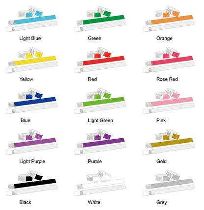 100pcs Colorful Neon Paper Wristbands Mixed Multicolor Waterproof Bracelet charms for Events Festivals,non-custom
