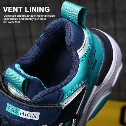 Tennis Sneakers Kids Boys Girls Sports Running Shoes Casual Board Leather Soft Soled Children Outdoor School Walking Shoes