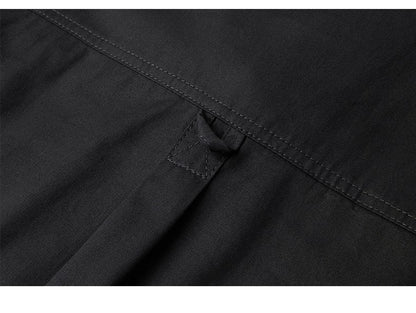 Men Outdoor Multi Pockets Long Sleeved Cargo Shirts High Quality Man Cotton Loose Shirts New Spring  Male Casual Shirts Size 5XL