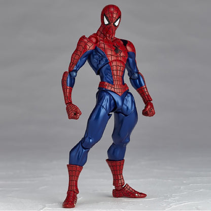 Revoltech Spiderman Figura Amazing Yamaguchi No.002 Homem-Aranha Boneco de Ação Modelo de Coleção Peter Parker Figuras Articuladas Brinquedos