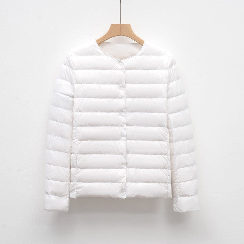 12 Colors Women Long Sleeves 90% White Duck Down Female Slim Warm Inner Ultra Lightweight Packable Ski Jacket Down Liner Jackets