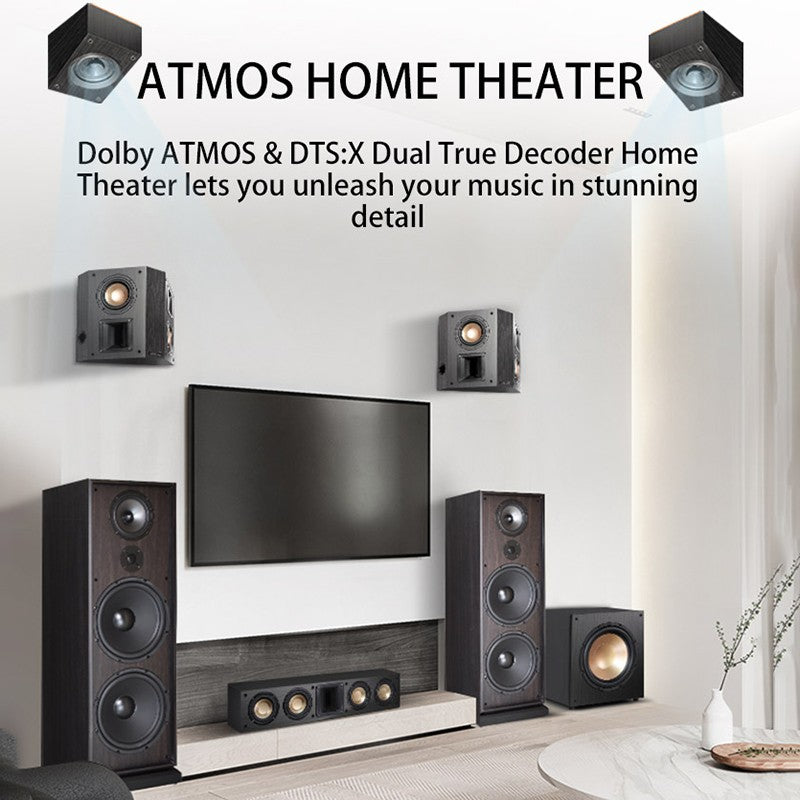 Conjunto de áudio Bluetooth de home theater com rede inteligente e 7.2 canais Balenald Dolby Atmos de última geração