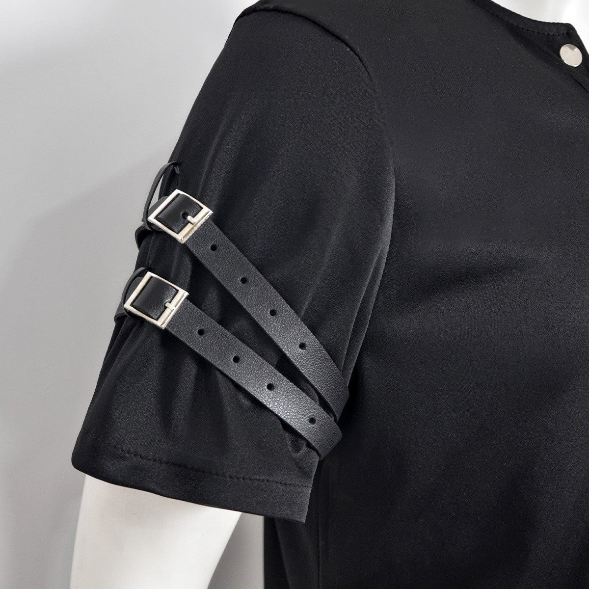 Michael Jackson BAD Punk Jacket Black Stretch Outwear Motorcycle Role Player impersonator Costumes Classic BAD T-shirt Belt