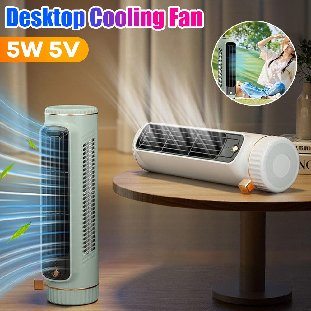 Ventilador de Torre Doméstico de Mesa Portátil, Ventilador de Ar Condicionado, Ventilador de Circulação, Ventilador Elétrico de Refrigeração a Ar com Carregamento USB para Quarto e Casa