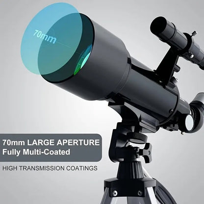Celestron Travel Scope 70mm 70400 AZ Refractor Astronomical Telescope Portable 10-165X Zoom Monocular For Kids Beginner Gifts