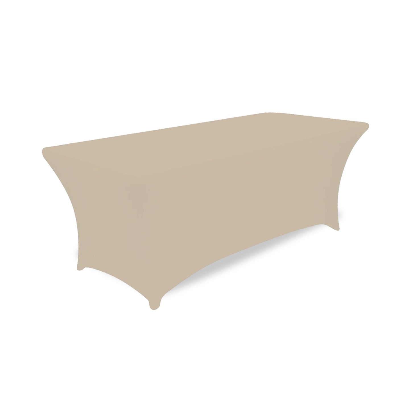 Hot Selling 6ft Trade Show Polyester Tablecloths Waterproof Fitted Stretch Spandex Table Cover Custom Printed Logo for Banquets