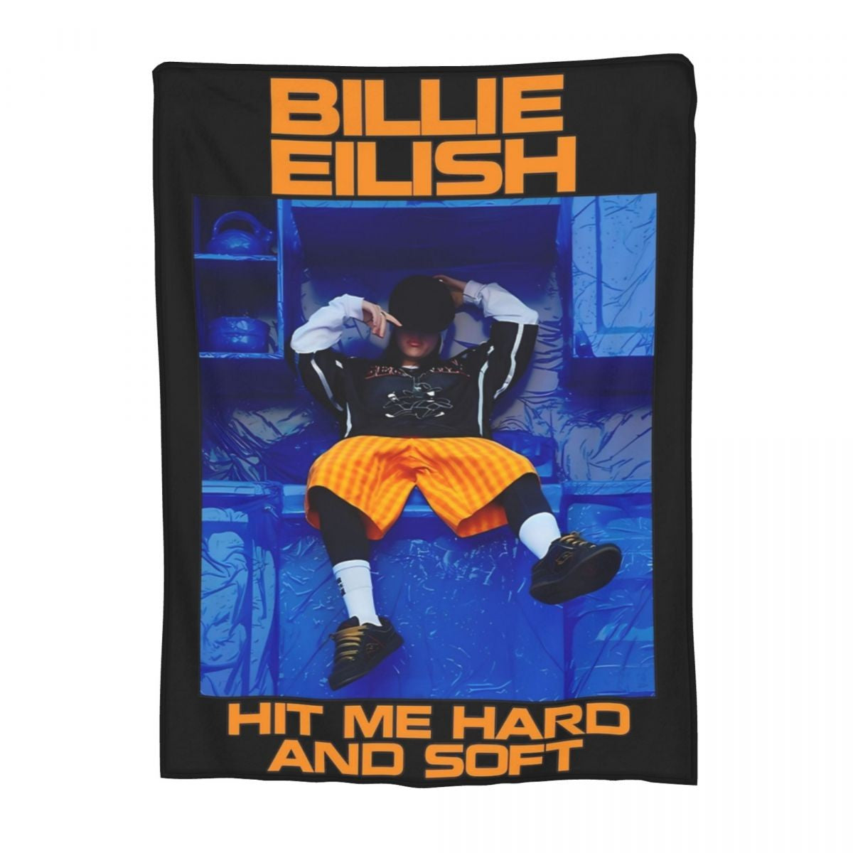 Manta de Lã Hit Me Hard And Soft Merch Billie Macia e Aconchegante para Carro e Quilt