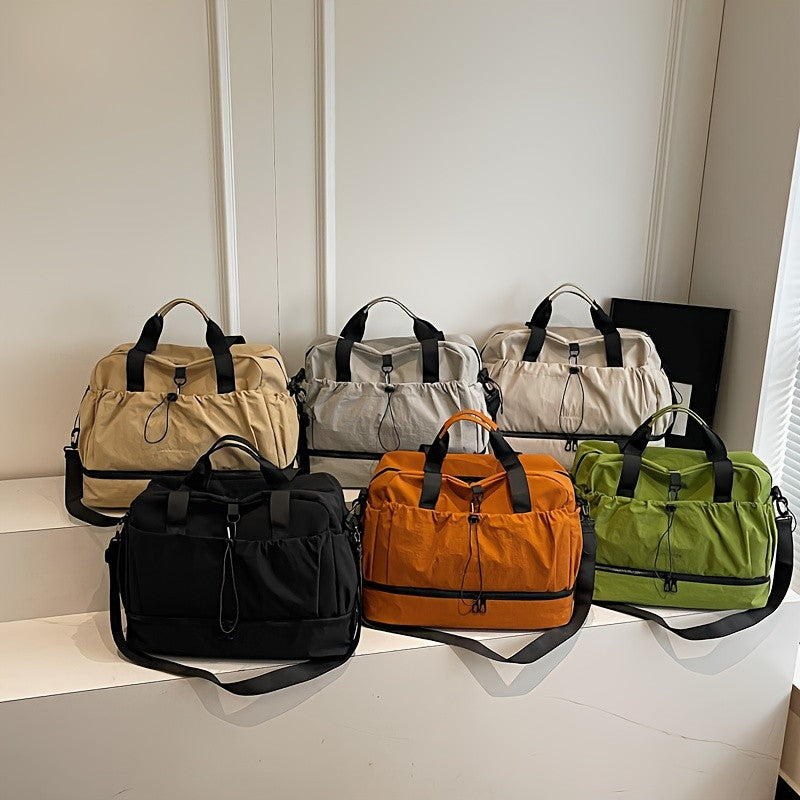 Large Travel Bag - Spacious, lightweight & durable. With adjustable strap & pockets. Perfect for travel & commute.