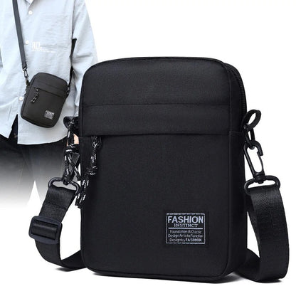 Simple Casual Mini Crossbody Bag Men's Nylon Small Shoulder Bag For Men Oxford Messenger Phone Side Sling Bag Husband Chest Pack