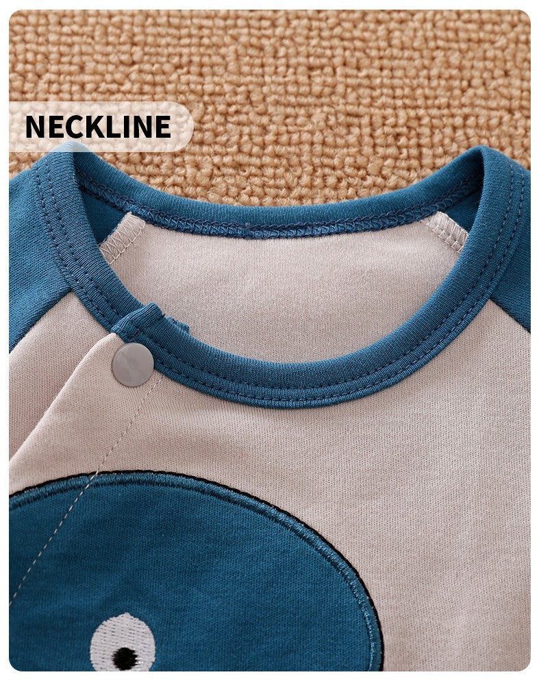 Dinosaur Printed Clothes Spring and Autumn Baby Boys Girls Clothing Cartoon 0-18 months Newborn Baby Newborn Long Sleeve Print