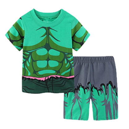 MINISO Toddler Boys Pajamas Sets 100Cotton Summer Disney Cute Kids Pyjamas Nightwear Short Pijamas Outfits Children Home Clothes