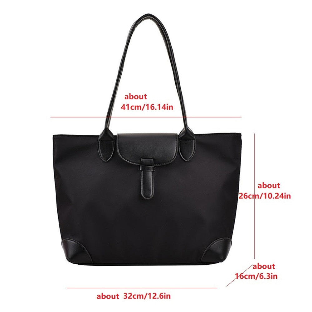 New high-capacity women's bag, fashionable and casual nylon handbag, mommy shopping bag, commuting bag, one shoulder tote bag
