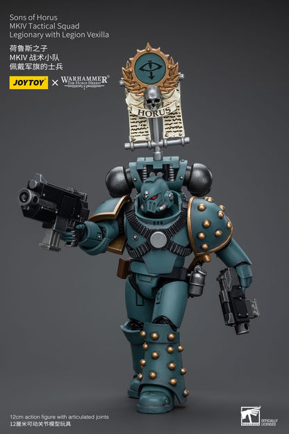 JOYTOY Warhammer 40k 1/18 Bonecos de Ação Anime 12cm Sons of Horus MKIV Esquadrão Tático Coleção Modelos Brinquedos