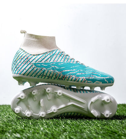 Men Light Soccer Shoes Size 35-45 Boys Soccer Shoes Football Boots High Ankle Kids Cleats Training Sport Sneakers Football Shoes