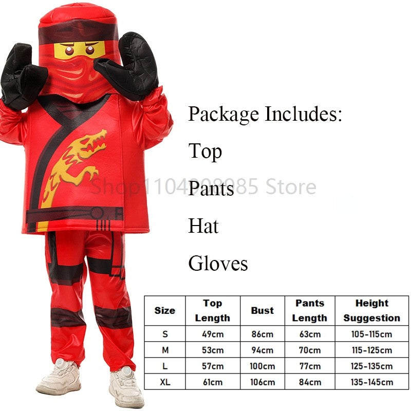 Anime Game Ninja Costumes for Boys and Girls Sets Halloween Children's Cosplay Performance Costumes Sutit