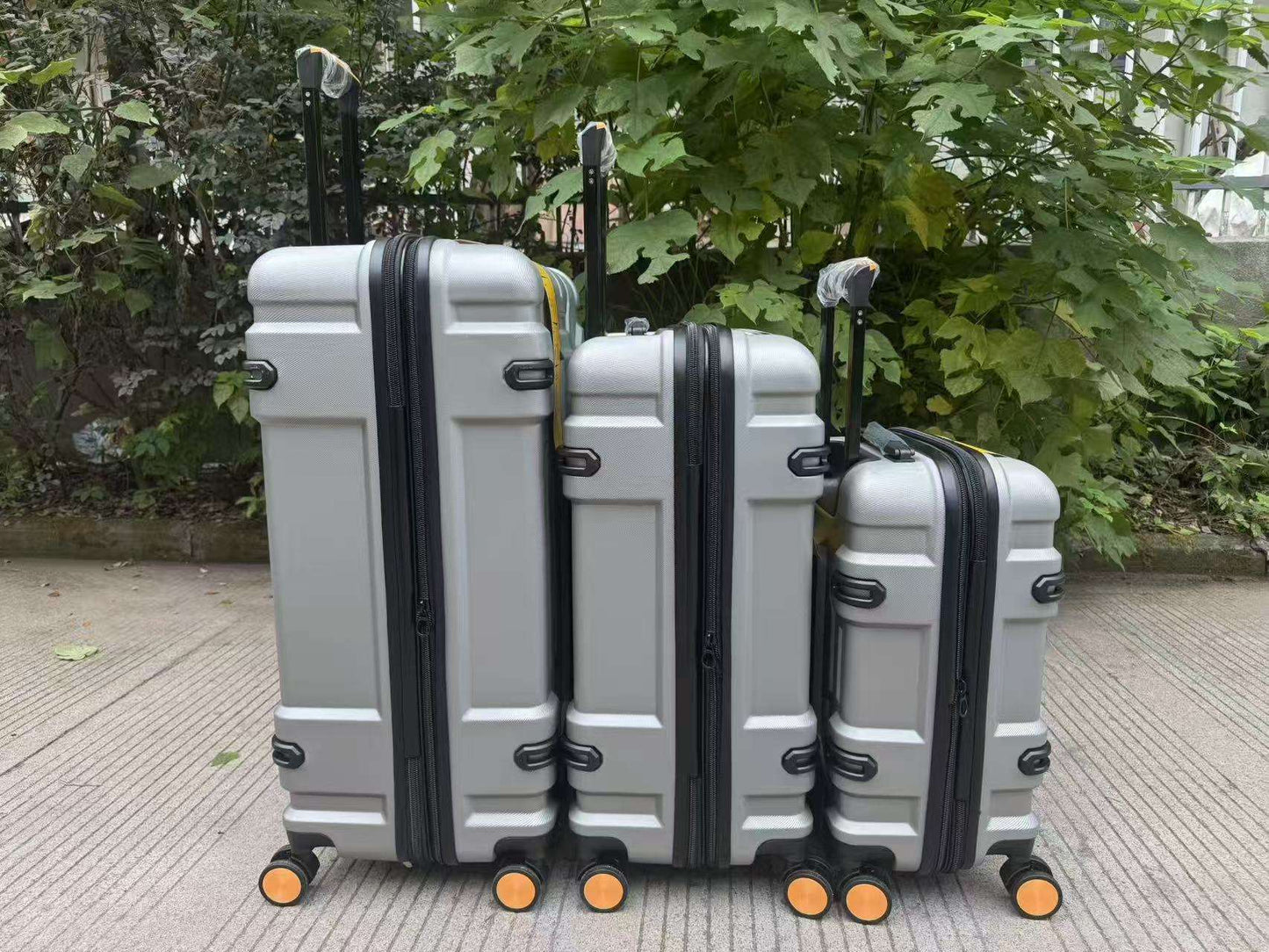 COLENARA Suitcase New ABS + PC Boarding Box Three Sets of Large-capacity Trolley Bags Women's Wheeled Travel Bag Luggage