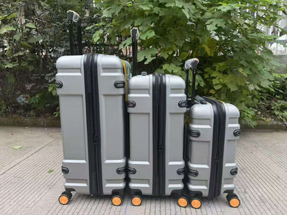 COLENARA Suitcase New ABS + PC Boarding Box Three Sets of Large-capacity Trolley Bags Women's Wheeled Travel Bag Luggage