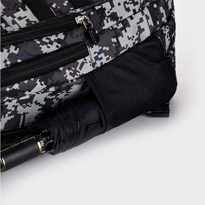 Mochila camuflada unissex | bolsa de viagem multi-bolso, adequada para atividades ao ar livre e viagens curtas - mochila de trilha preta