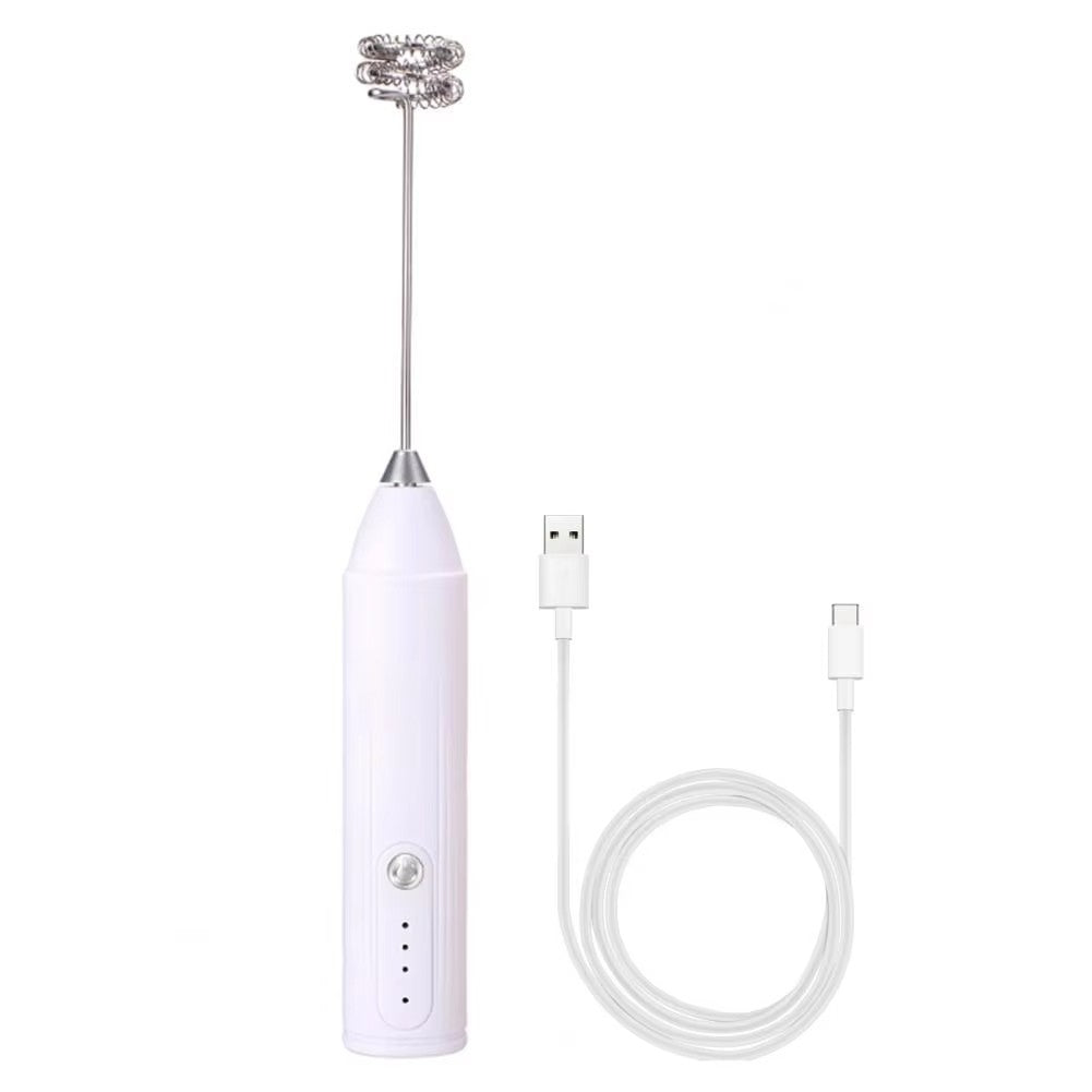 Espumador de leite elétrico recarregável portátil para bebidas, máquina de café, batedor de ovos de 3 velocidades, mixer multifuncional para cozinha doméstica