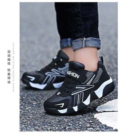 Sport Kids Sneakers Boys Casual Shoes for Children Leather Anti-slippery Fashion Tennis Infantil Menino Mesh Sneakers Shoes