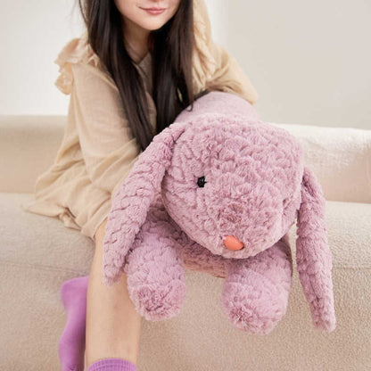 Long Rabbit Plush Body Pillow Large Cute Bear Stuffed Rabbit Sleeping Cushion Decorative Body Pillow Chair Back Cushion Decor