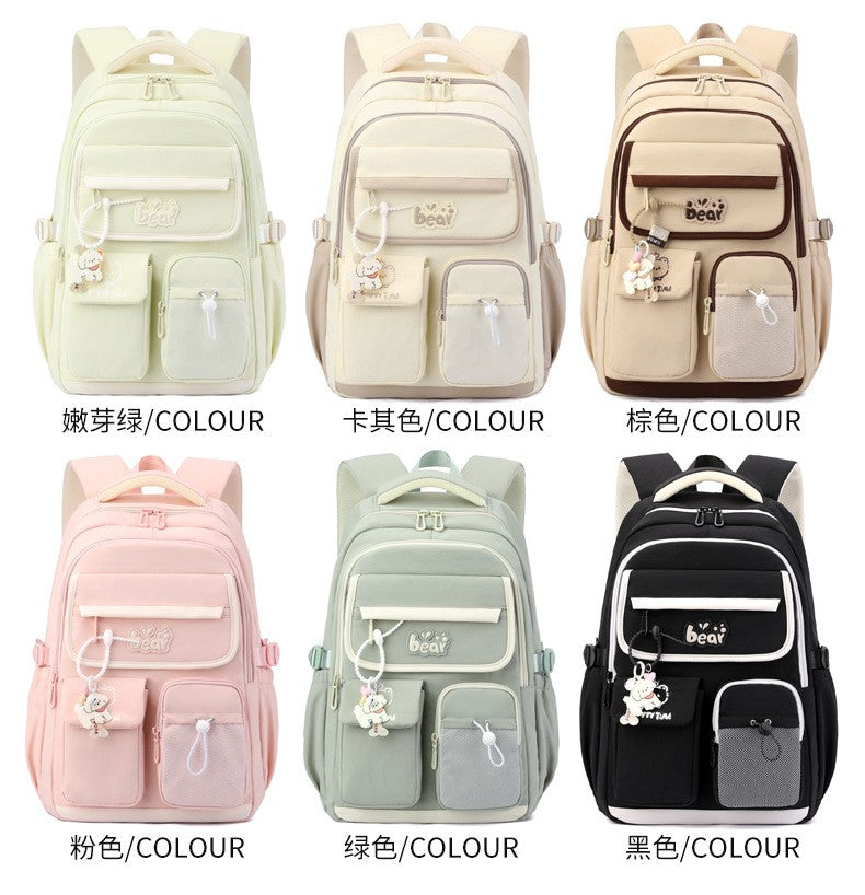 Conjunto de 4 peças de mochilas Oxford para estudantes de ensino médio de grande capacidade, mochilas escolares para adolescentes do ensino médio