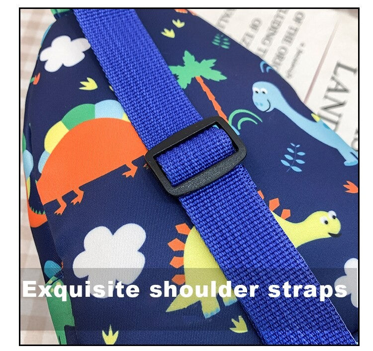 Bolsas de Ombro de Dinossauro Fofas Infantis Bolsas de Peito Casuais Novas para Meninas e Meninos Porta-Moedas de Nylon Bolsas Pequenas a Tiracolo