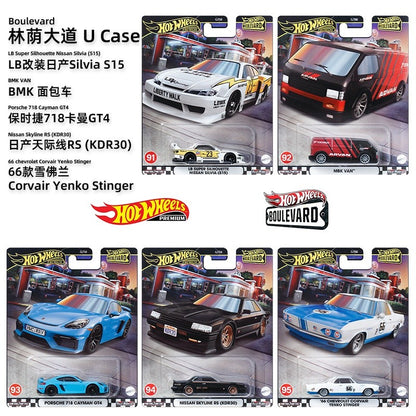 Hot Wheels Boulevard 1:64 2025 Mix GJT68 Miniatura de Liga Fundida Corpo Chassi Modelos Colecionáveis Premium Carros Coleção Presente