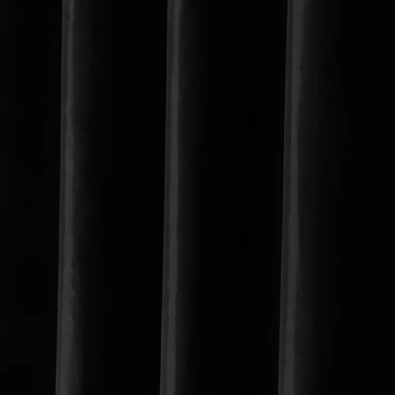 Cortinas de Chuveiro Pretas Modernas Tecido Impermeável Cor Sólida Cortinas de Banho Para Banheiro Banheira Grande Cobertura de Banho Larga Com Gancho