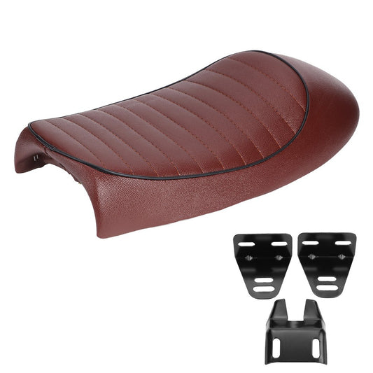 Motorcycle Retro Seat Cushion Vintage Comfortable Flat & Brat Hump Saddle Seats For Honda CG125 GN CG CB200 CB350 CB400SS CB500