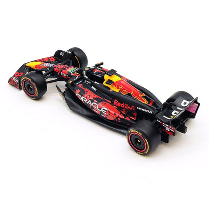 Novo em Estoque Bburago 1:43 Red Bull Rb20 Gp Britânico F1 Liga Miniatura Modelo Diecast Carro Blood Red Bull Brinquedos Presente Infantil
