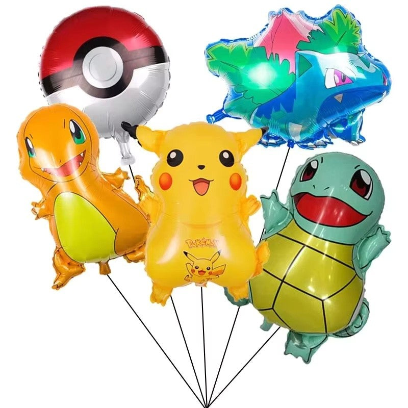 Pokemen Pikachu Foil Balloon Birthday Party Decoration supplies for Kids Birthday Party Home Decor Supplie Baby Shower Balloon G