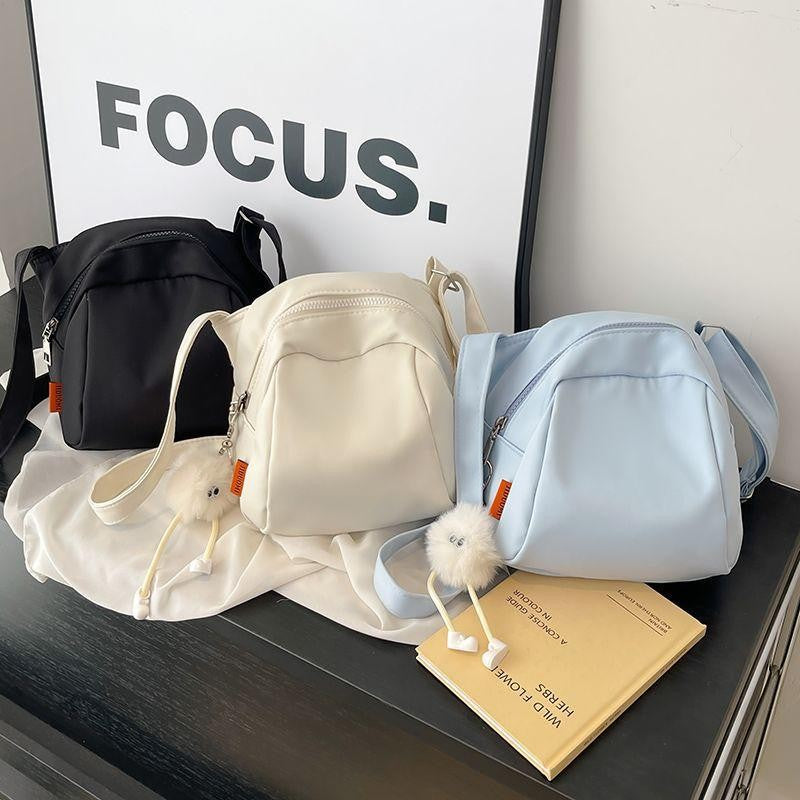 Large Capacity Shoulder Crossbody Bag For Women Lightweight Waterproof Canvas Bags Fashion Shell Bags