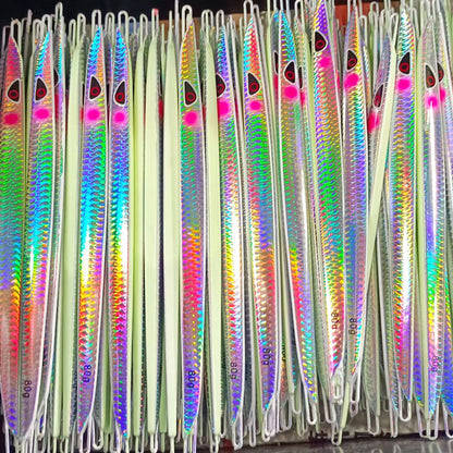 AS Fast JIg Lure Pesca Luminosa Jigs Velocidade de Queda Pescador 80g100g Isca Metálica Dura para Pesca Vertical em Barco Isca Que Afunda Pesca