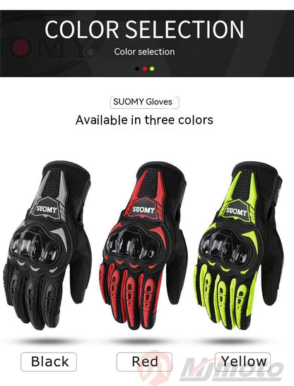 Luvas de motocicleta à prova d'água SUOMY para inverno, masculinas e femininas, primavera outono, luvas de motocross para motociclistas, tela sensível ao toque, luvas de ciclismo para motos
