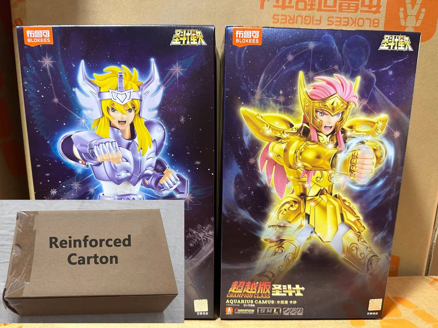 Em estoque Original Saint Seiya CLÁSSICO CLÁSSICO Gold Saint Shiryu Máscara da Morte Shura Ouro Câncer Capricórnio Modelo Montado Brinquedos