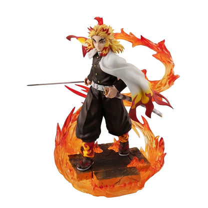 22/30CM Anime Demon Slayer Figura Nezuko Tanjiro Zenitsu Inosuke Kyoujuro Giyuu Kawaii Qposket PVC Modelo Brinquedos Presente