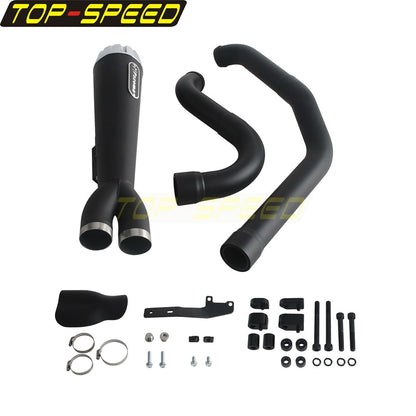 For Harley CVO Street Glide FLHXSE 2017-2025 CVO Road Glide ST FLTRXSTSE 2024-2025 2-Into-1 Exhaust Motorcycle Touring Mufflers