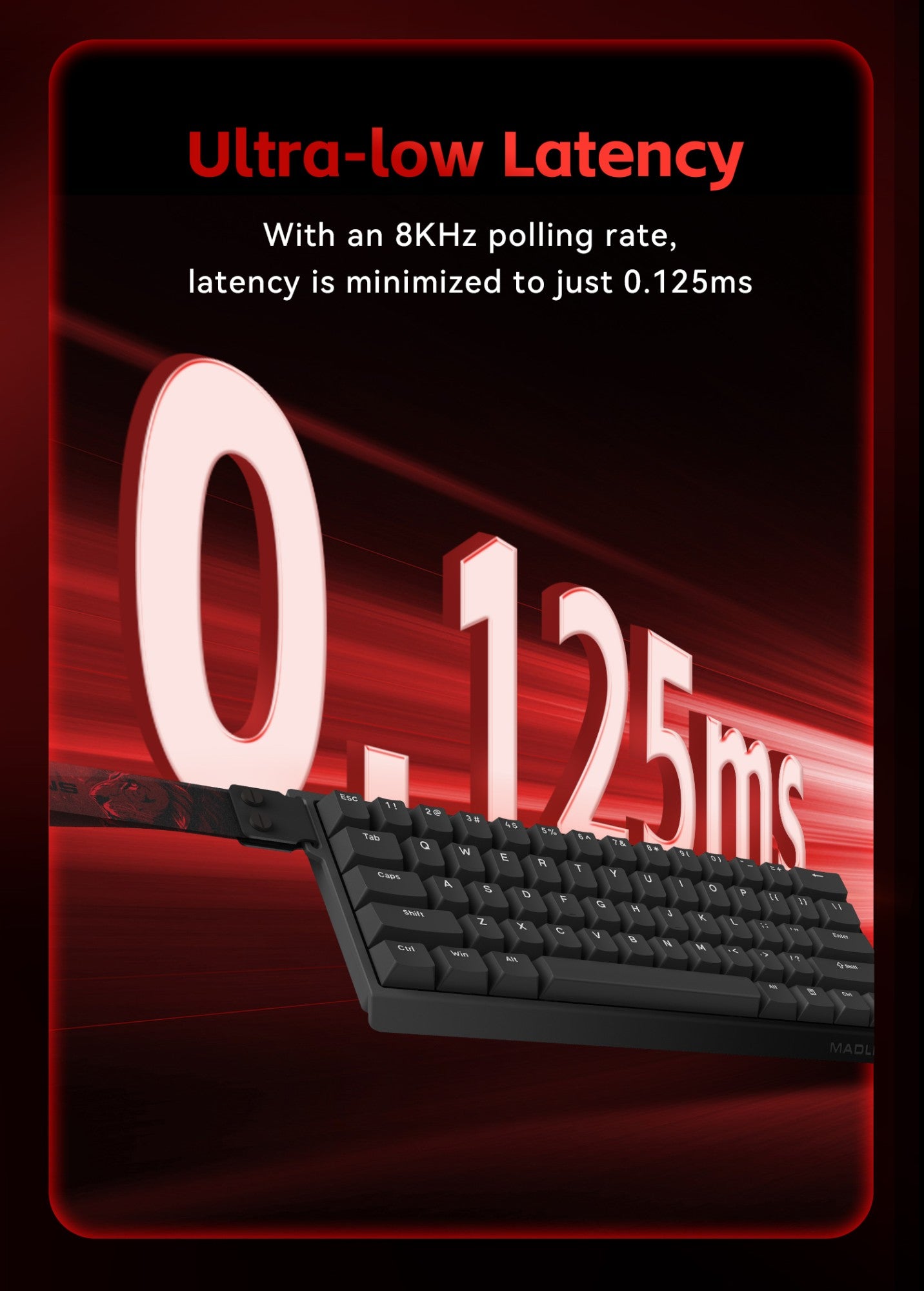 FGG MADLIONS MAD 60/68 Pro Teclado Mecânico Interruptor Magnético Com Fio 68% Teclados Gamer Gatilho Rápido Rgb Teclados Personalizados