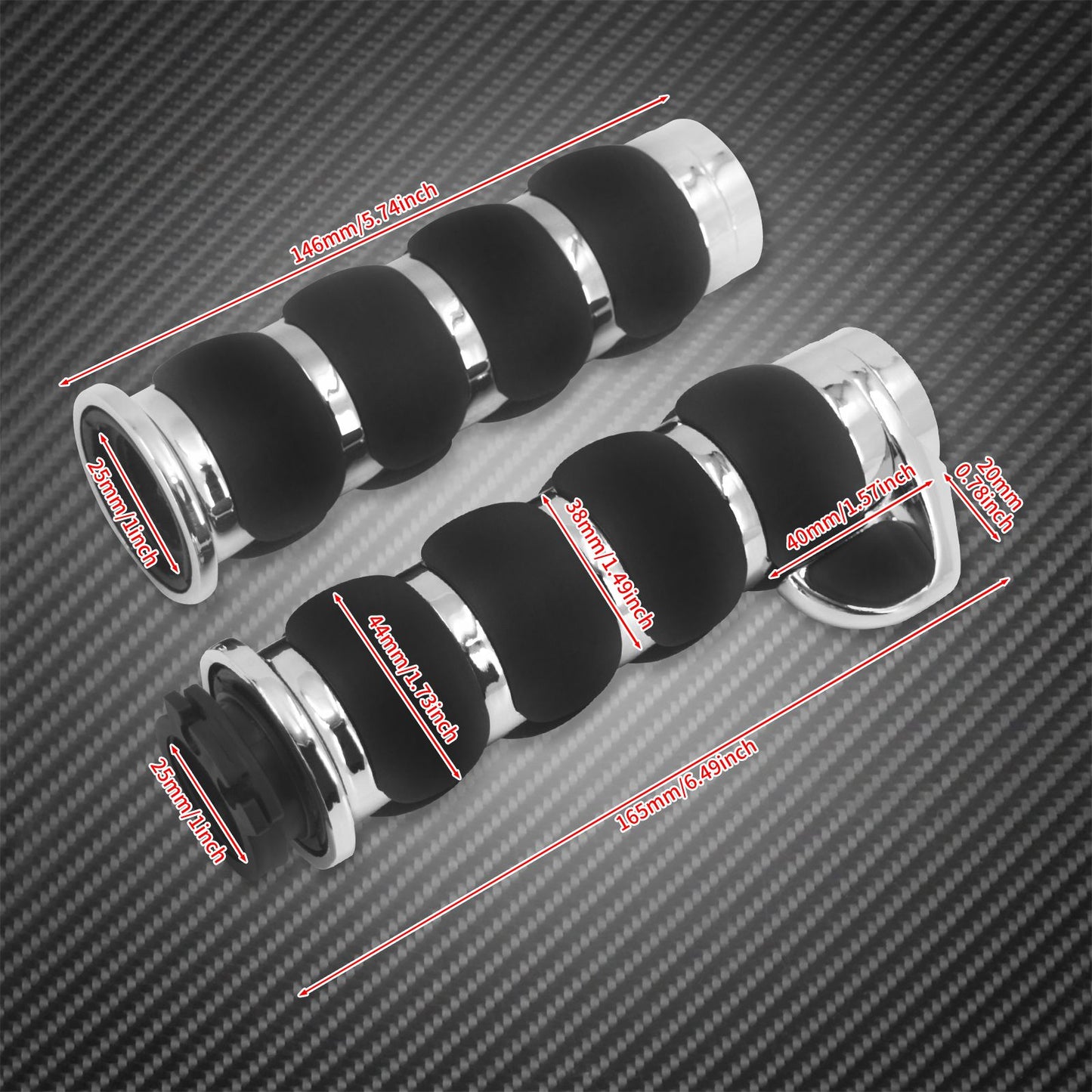 1" Motorcycle Hand Grips 25mm Handlebar Handle Bar For Harley Touring FLHR Softail Fat Boy Sportster XL 883 1200 Dyna For Honda