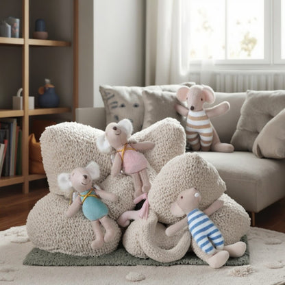 2025 Baby Plush Toy Comforts Sleeping Cute Rabbit, Bear, Mouse Baby Girl Doll, Cloth Doll Doll