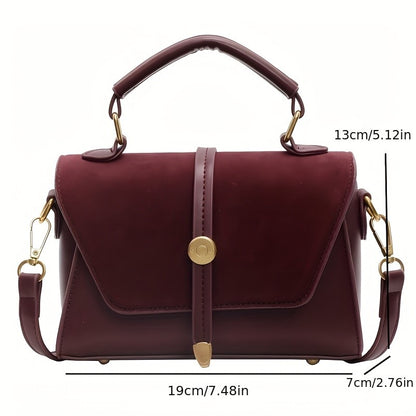 Crossbody Bags Elegant Handbag with Adjustable Strap Golden-Tone Hardware and Flap Closure Trendy Crossbody Bag for Women