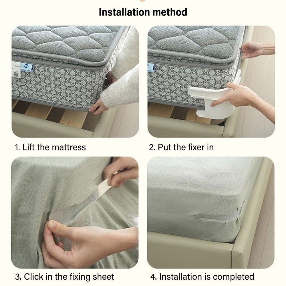 4Pcs Invisible Bedsheet Corner Tightener Clips Multifunctional Bed Sheet and Bed Cover Grippers Non-Slip Quilt Cover Fixed Clips